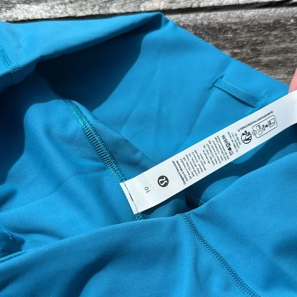 Lululemon Wunder Train High-Rise Tight Pockets 25 Hawaiian Blue size 10 NWT